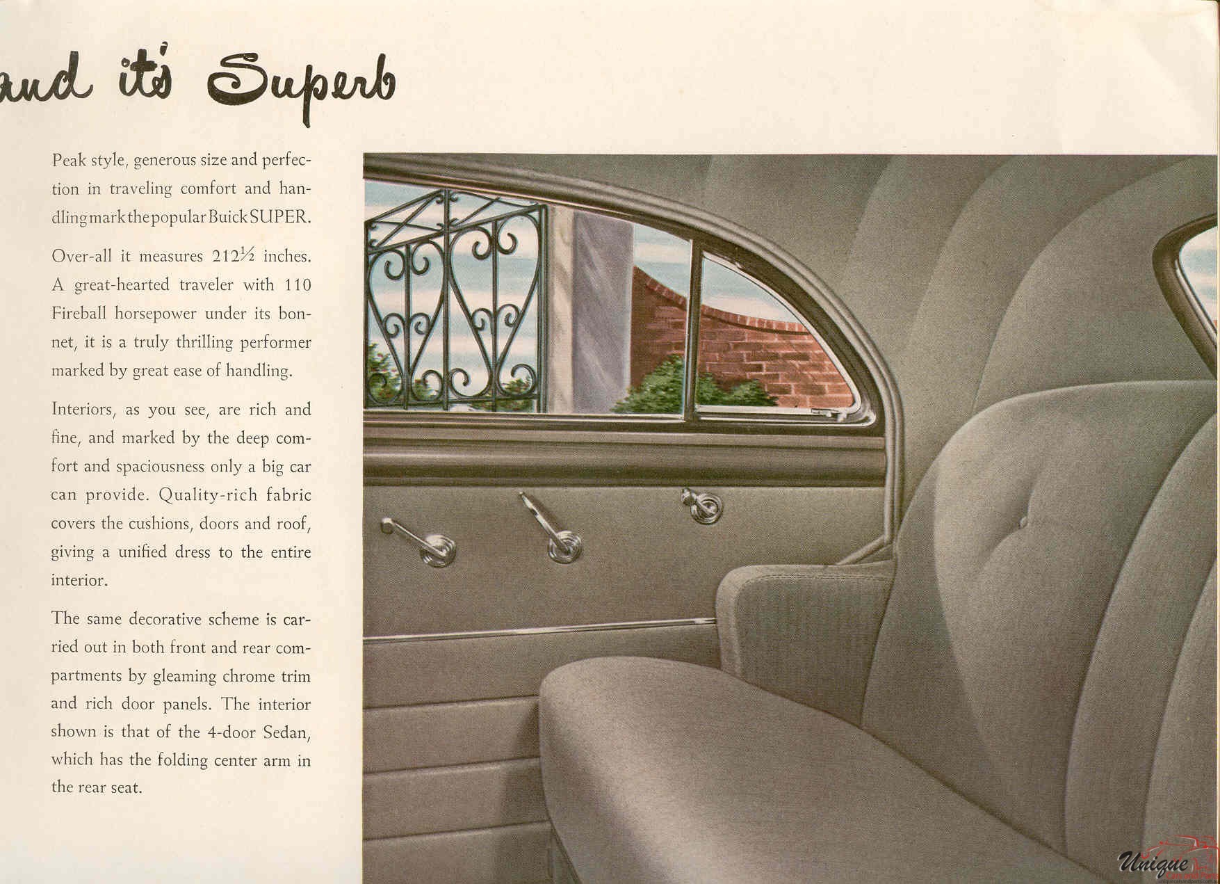 1947 Buick Brochure Page 1